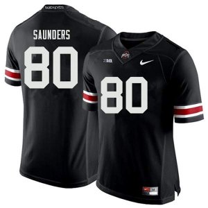 NCAA Ohio State Buckeyes Men's #80 C.J. Saunders Black Nike Football College Jersey EPR7045NY